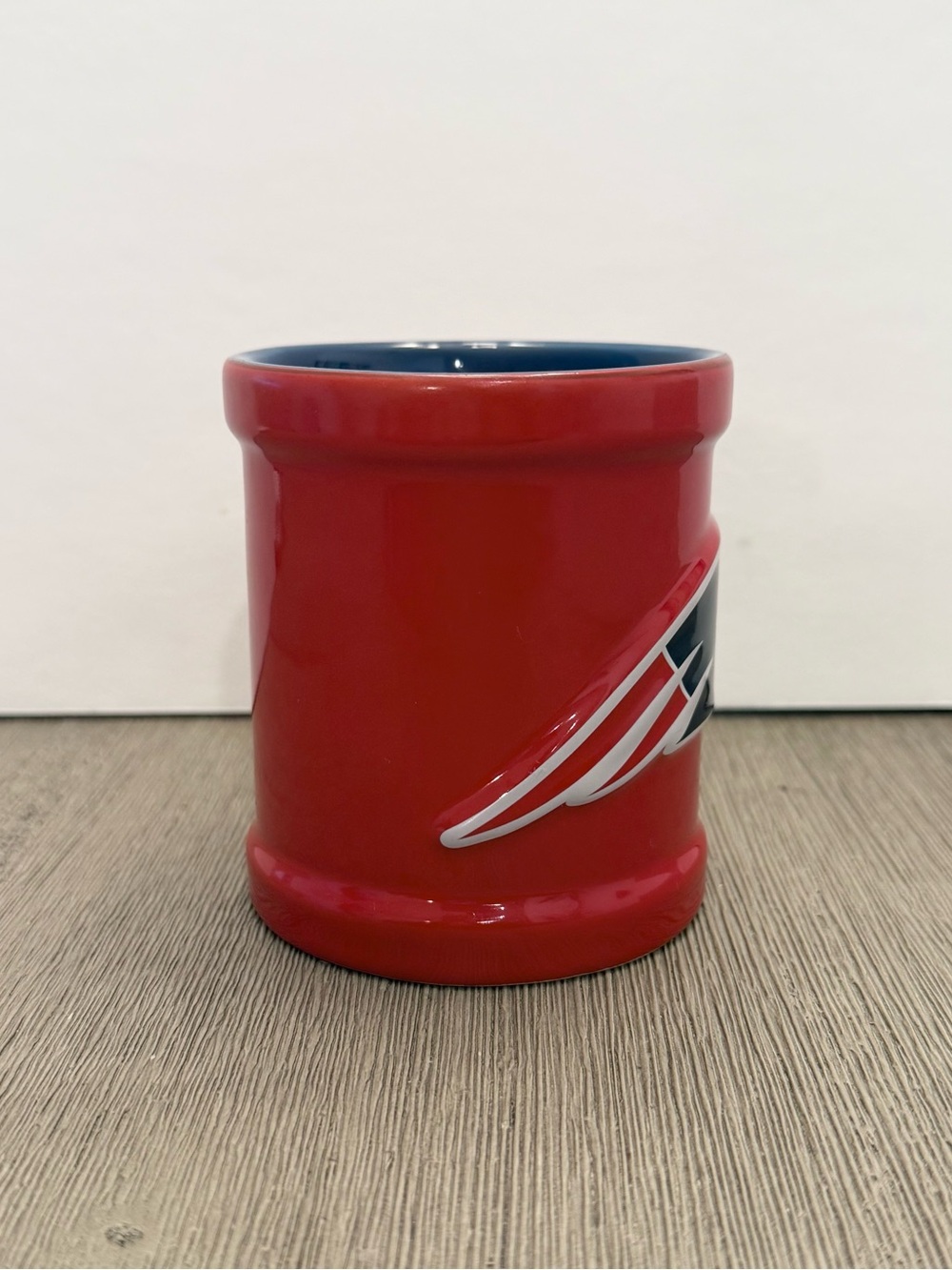 New England Patriots Red Coffee Mug Embossed Logo Official NFL Licensed Fan Gift - Picture 4 of 7